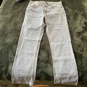 George Light Wash Straight Leg Jeans Size 32